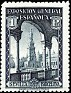 Spain - 1929 - Seville Barcelona Expo - 1 Ptas - Blackboard - Spain, Expo - Edifil 444 - Exposiciones Sevilla y Barcelona - 0